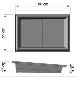 Mezclera Rectangular de 28 litros Uso Rudo