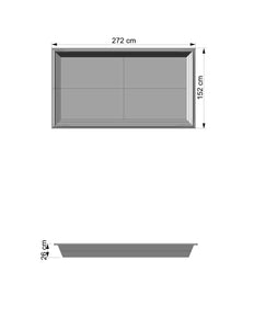 Mezclera rectangular de 614 litros